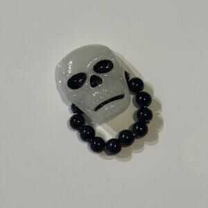 Beaded Skull Ring